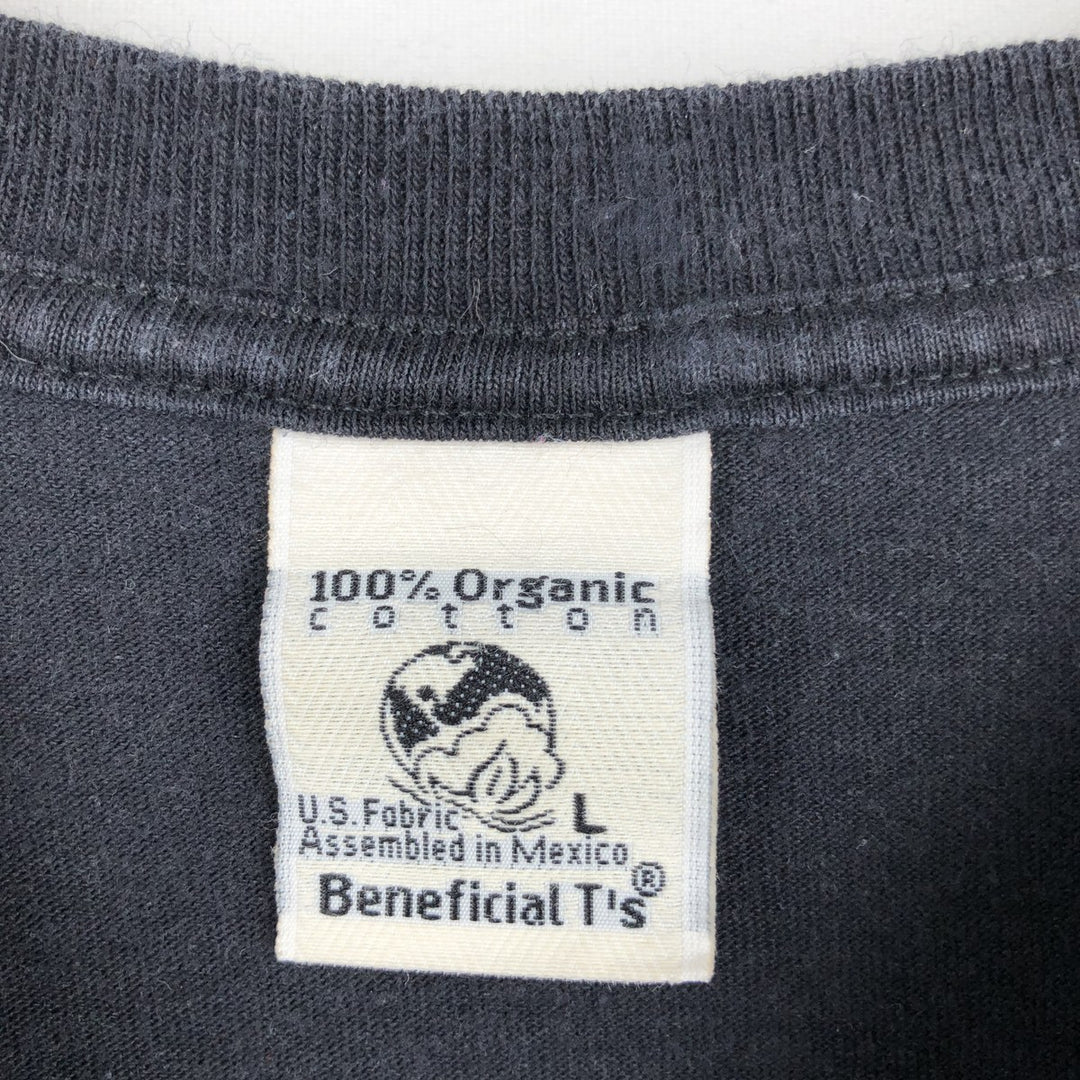 Beneficial T's NEW BELGIUM BREWING COMPANY Advertising T-shirt, Men's Size L (equivalent) cotton black type Vintage Second Hand
