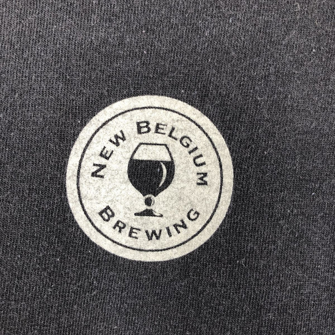 Beneficial T's NEW BELGIUM BREWING COMPANY Advertising T-shirt, Men's Size L (equivalent) cotton black type Vintage Second Hand