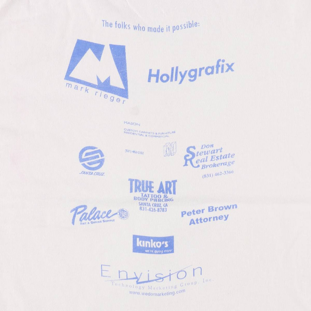 Hanes BEEFY-T Advertising Print T-Shirt, Men's Size L (approx.) cotton white type Vintage Second Hand