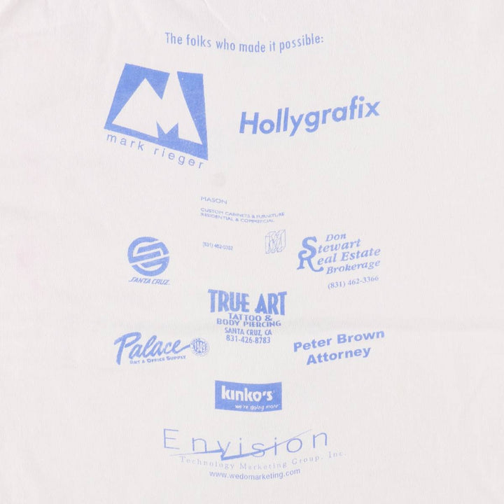 Hanes BEEFY-T Advertising Print T-Shirt, Men's Size L (approx.) cotton white type Vintage Second Hand