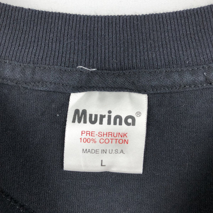 90'S Murina MACKIE Advertising T-shirt, Made in USA, Men's Size L (approx.), Vintage cotton black type Vintage Second Hand