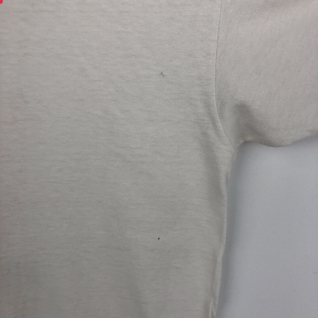 80'S Hanes Ontario Firefighters Skull Pattern Advertising T-Shirt, Made in USA, Men's XL equivalent, Vintage cotton white type Vintage Second Hand