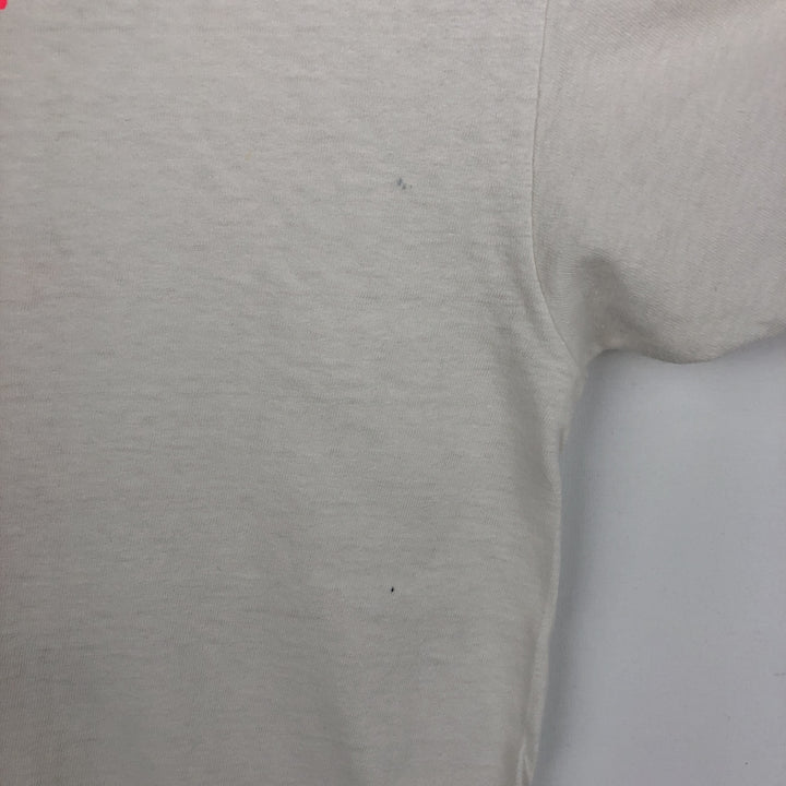80'S Hanes Ontario Firefighters Skull Pattern Advertising T-Shirt, Made in USA, Men's XL equivalent, Vintage cotton white type Vintage Second Hand