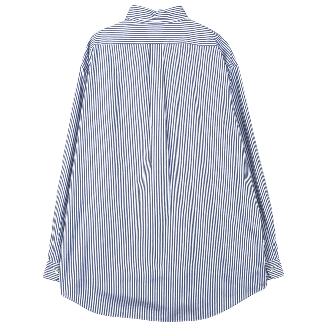 Ralph Lauren TILDEN Long-Sleeve Button-Down Striped Shirt, Men's Size L (approx.) cotton blue type Vintage Second Hand