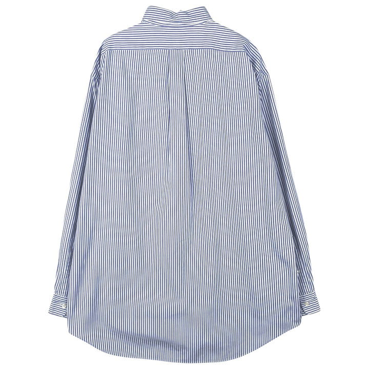 Ralph Lauren TILDEN Long-Sleeve Button-Down Striped Shirt, Men's Size L (approx.) cotton blue type Vintage Second Hand