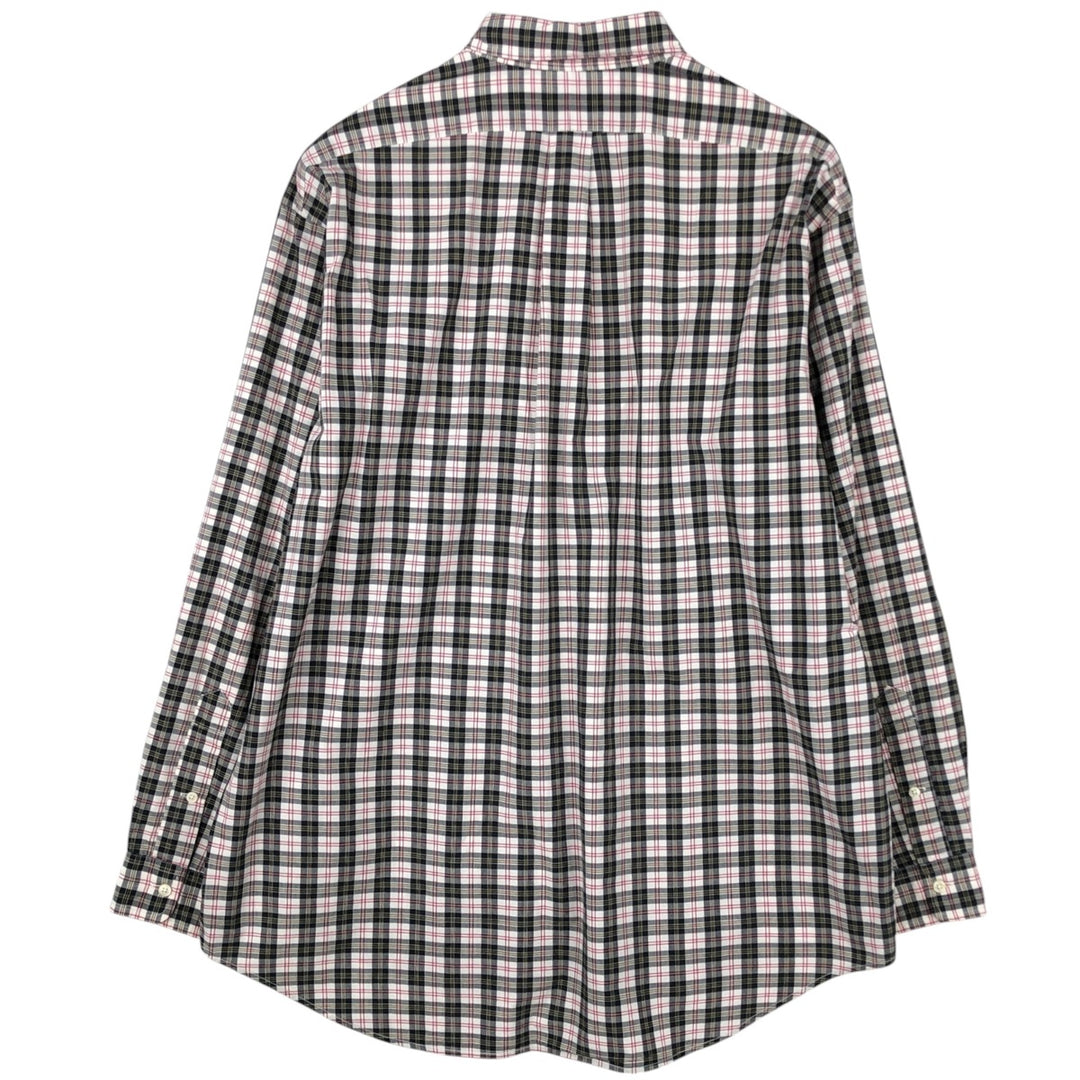 Ralph Lauren long sleeve button down check shirt, men's XL size cotton white type Vintage Second Hand
