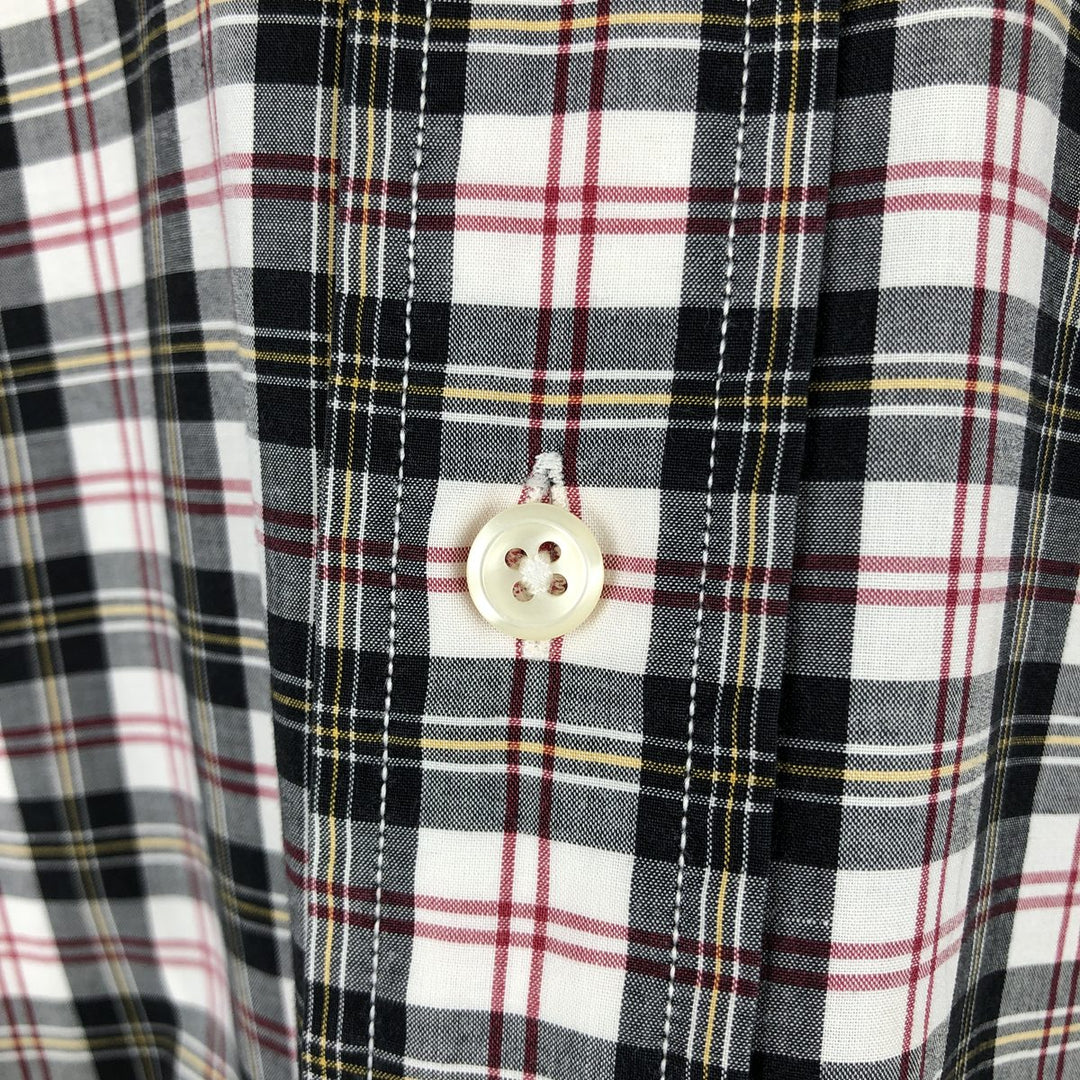 Ralph Lauren long sleeve button down check shirt, men's XL size cotton white type Vintage Second Hand