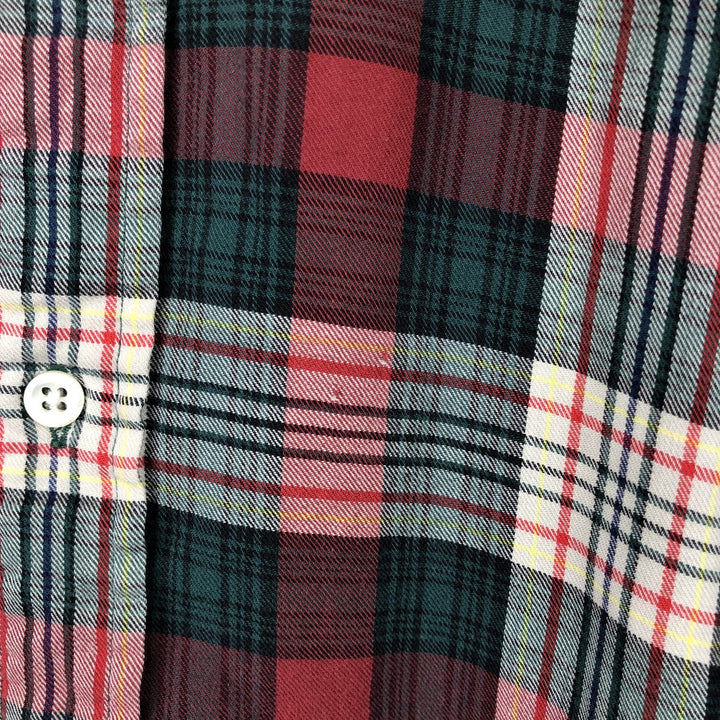 Ralph Lauren long sleeve button down check shirt, men's size L cotton red type Vintage Second Hand