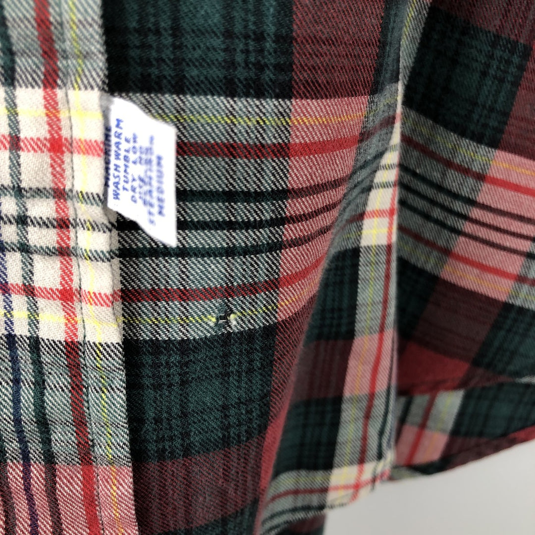 Ralph Lauren long sleeve button down check shirt, men's size L cotton red type Vintage Second Hand