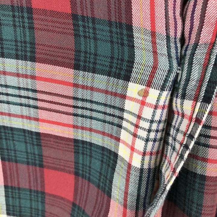 Ralph Lauren long sleeve button down check shirt, men's size L cotton red type Vintage Second Hand