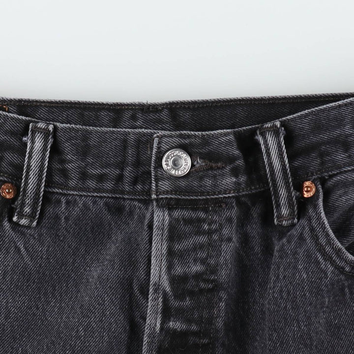 Levi's 501 Black Denim Straight Denim Pants for Men, W34 equivalent cotton black type Vintage Second Hand