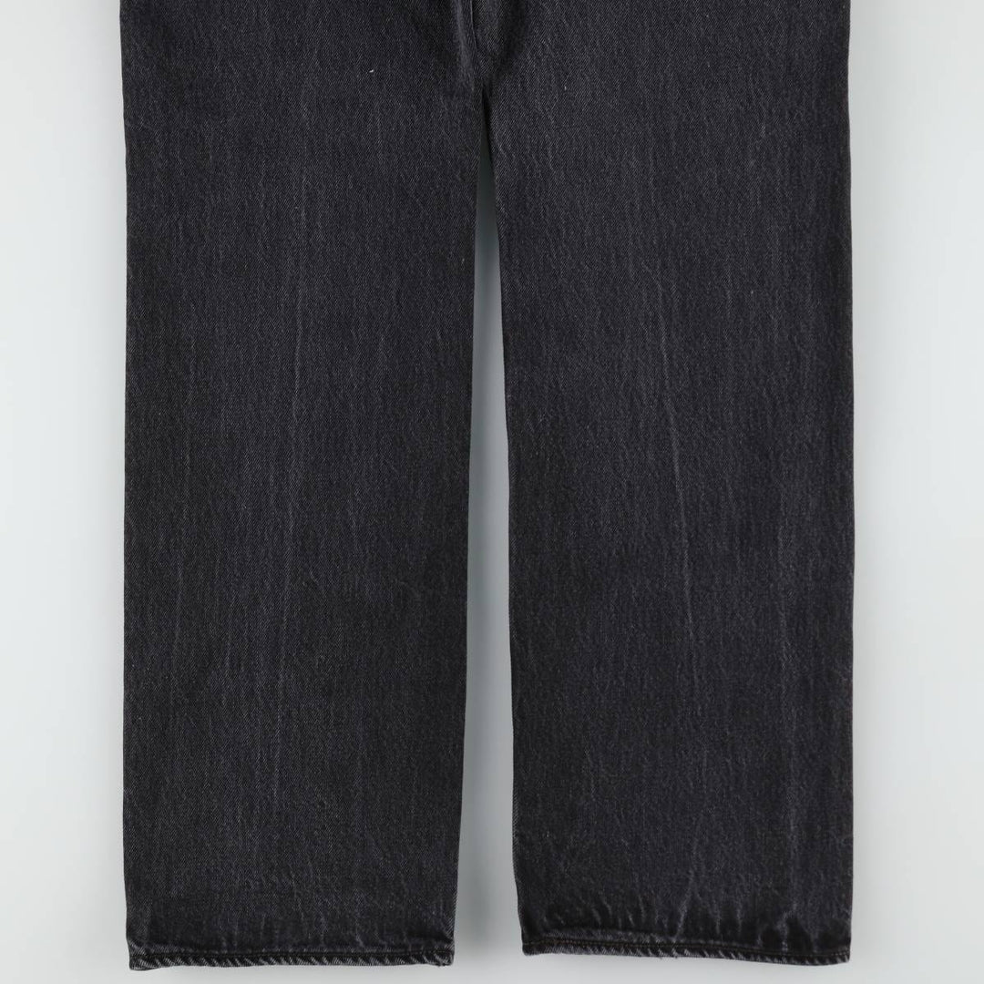 Levi's 501 Black Denim Straight Denim Pants for Men, W34 equivalent cotton black type Vintage Second Hand