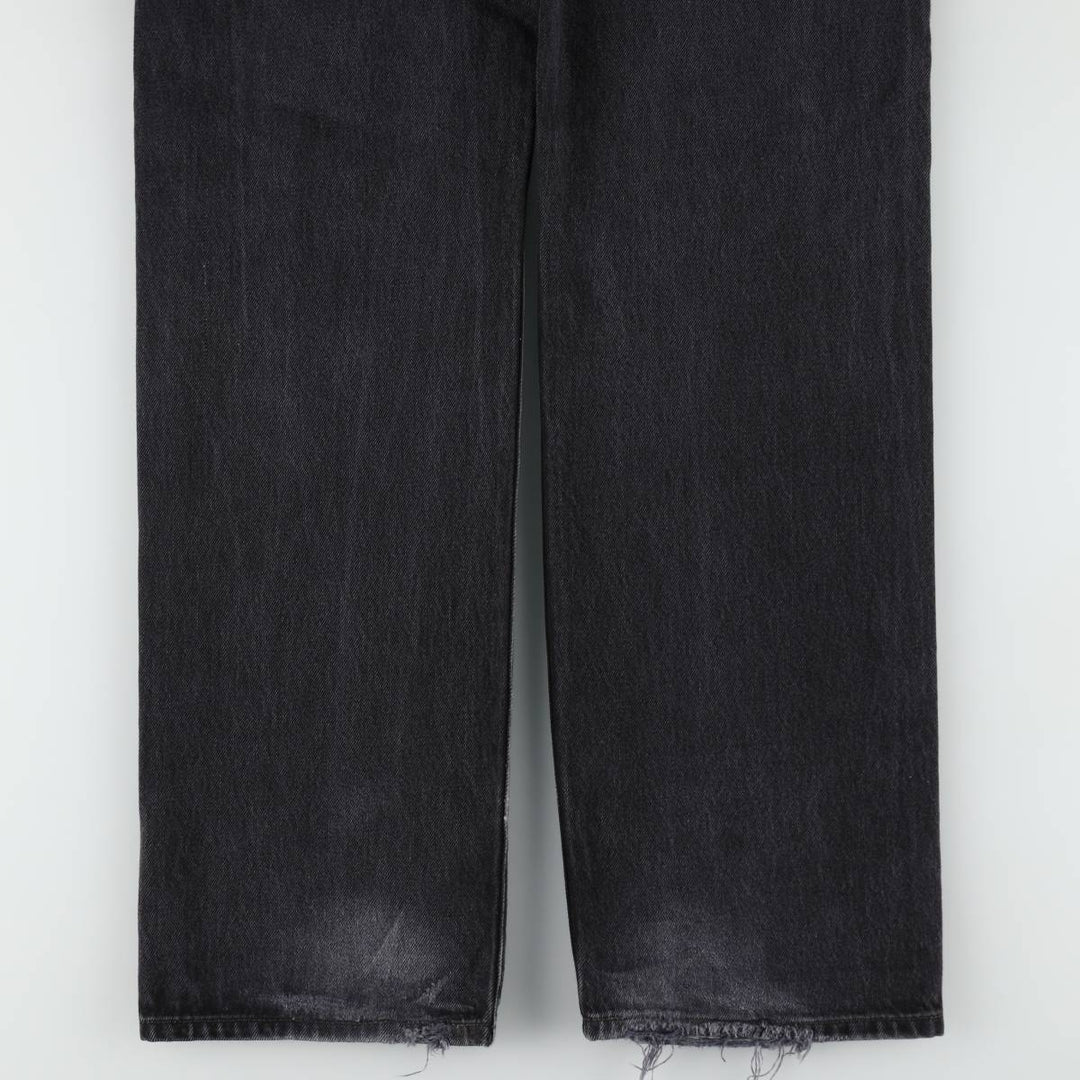 Levi's 501 Straight Fit Black Denim Straight Jeans, Men's Size W33 (approx.) cotton black type Vintage Second Hand
