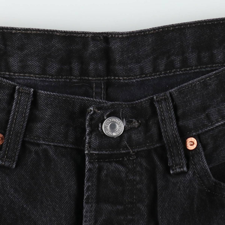 Levi's 501 Black Denim Straight Denim Pants for Men, W33 equivalent cotton black type Vintage Second Hand
