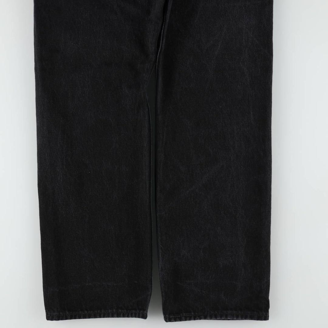 Levi's 501 Black Denim Straight Denim Pants for Men, W33 equivalent cotton black type Vintage Second Hand