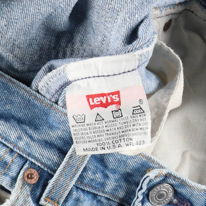 90'S Levi's 501-0000 Straight Denim Pants Made in USA Men's W32 Vintage cotton blue type Vintage Second Hand