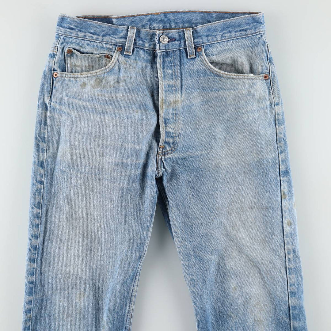 90'S Levi's 501-0000 Straight Denim Pants Made in USA Men's W32 Vintage cotton blue type Vintage Second Hand