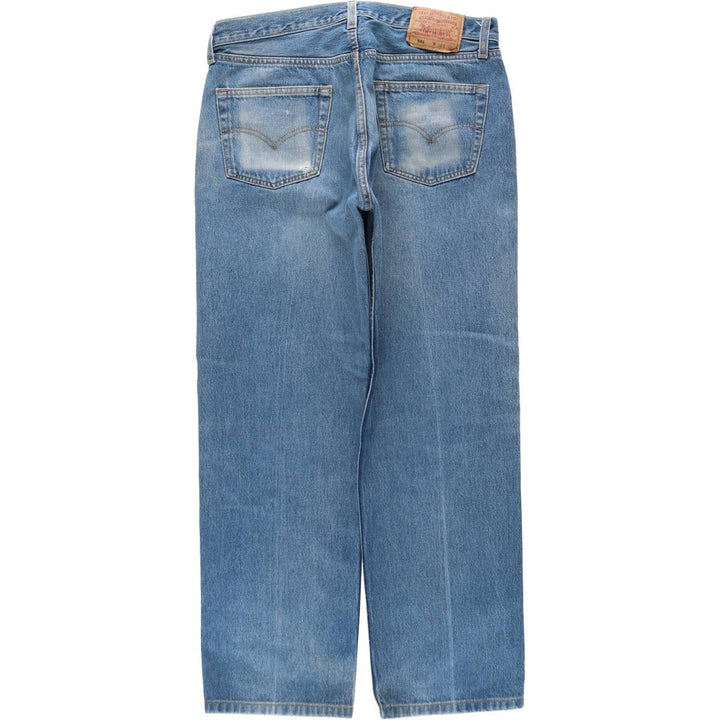 2000'S Levi's 501-0115 Straight Denim Pants, Made in USA, Men's Size W34 (approx.) cotton blue type Vintage Second Hand