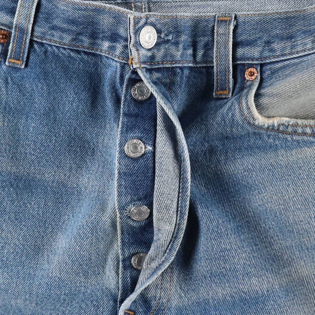 2000'S Levi's 501-0115 Straight Denim Pants, Made in USA, Men's Size W34 (approx.) cotton blue type Vintage Second Hand