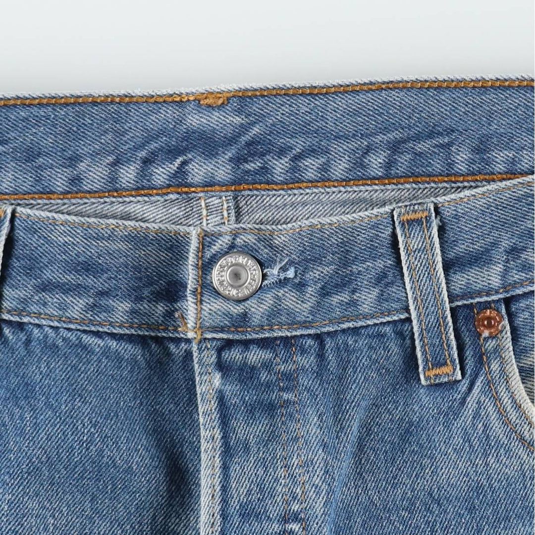 2000'S Levi's 501-0115 Straight Denim Pants, Made in USA, Men's Size W34 (approx.) cotton blue type Vintage Second Hand