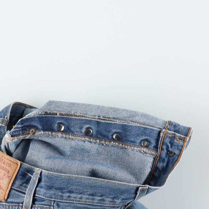 2000'S Levi's 501-0115 Straight Denim Pants, Made in USA, Men's Size W34 (approx.) cotton blue type Vintage Second Hand