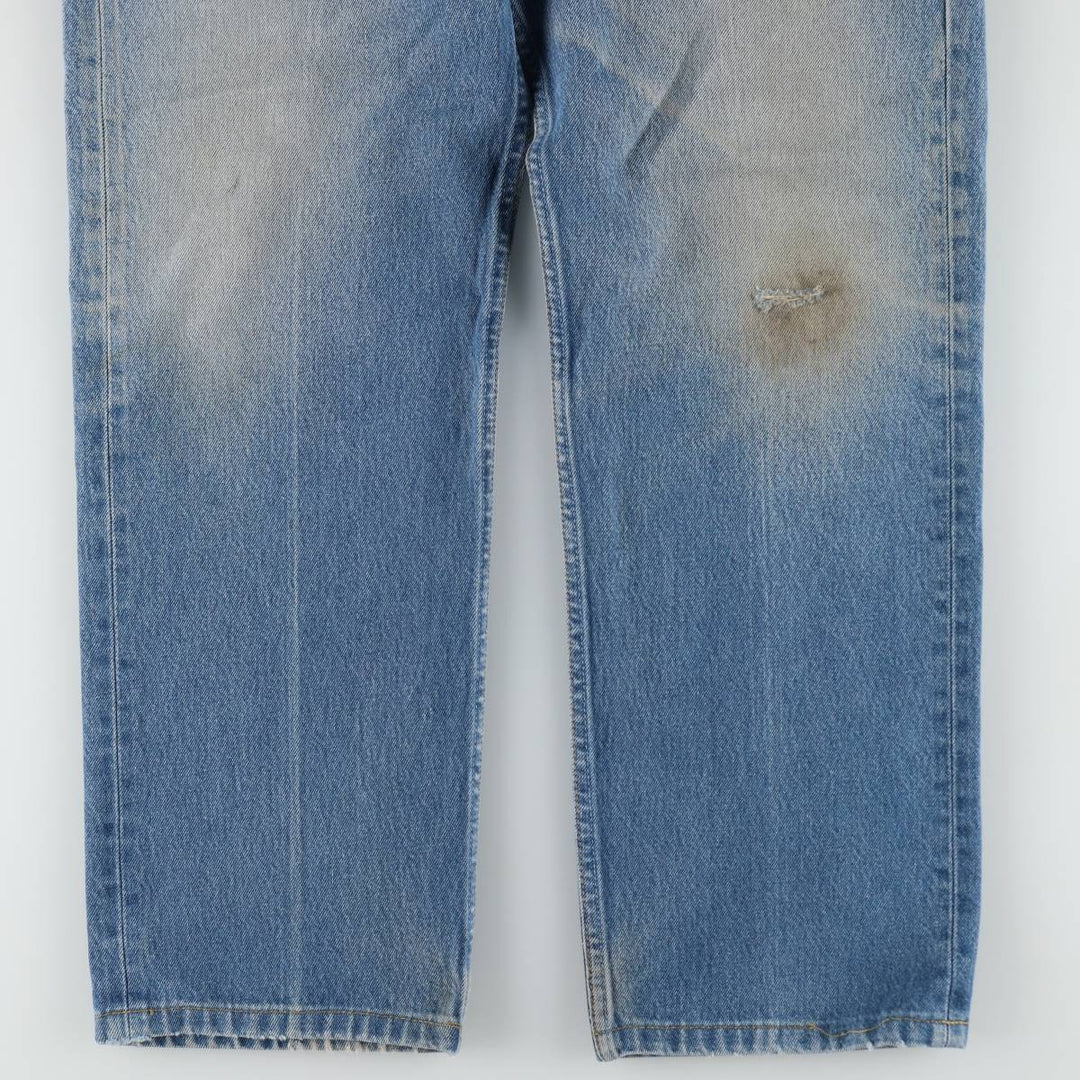 2000'S Levi's 501-0115 Straight Denim Pants, Made in USA, Men's Size W34 (approx.) cotton blue type Vintage Second Hand