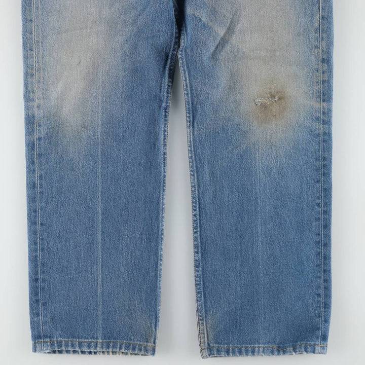 2000'S Levi's 501-0115 Straight Denim Pants, Made in USA, Men's Size W34 (approx.) cotton blue type Vintage Second Hand