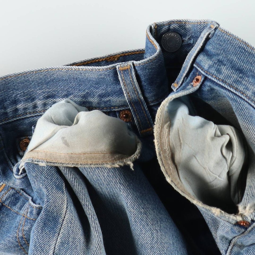 2000'S Levi's 501-0115 Straight Denim Pants, Made in USA, Men's Size W34 (approx.) cotton blue type Vintage Second Hand