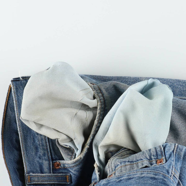 2000'S Levi's 501-0115 Straight Denim Pants, Made in USA, Men's Size W34 (approx.) cotton blue type Vintage Second Hand
