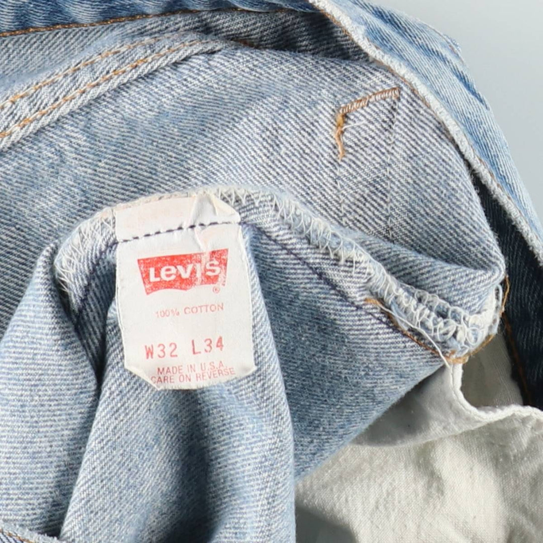 90'S Levi's 501-0000 Straight Denim Pants Made in USA Men's W30 Vintage cotton blue type Vintage Second Hand