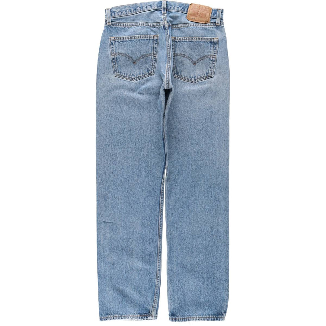 2000'S Levi's Straight Denim Pants, Made in USA, Men's Size W32 (approx.) cotton blue type Vintage Second Hand