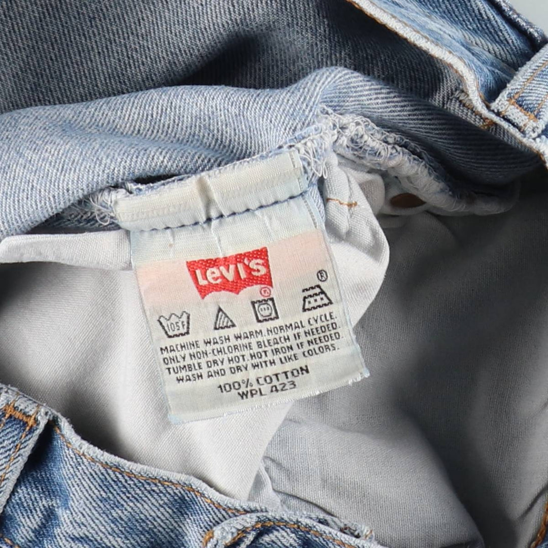 2000'S Levi's Straight Denim Pants, Made in USA, Men's Size W32 (approx.) cotton blue type Vintage Second Hand