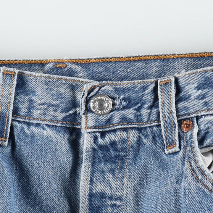 2000'S Levi's Straight Denim Pants, Made in USA, Men's Size W32 (approx.) cotton blue type Vintage Second Hand