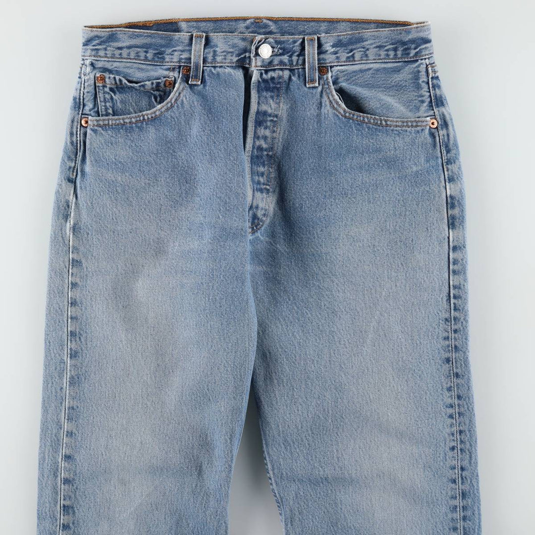 2000'S Levi's Straight Denim Pants, Made in USA, Men's Size W32 (approx.) cotton blue type Vintage Second Hand
