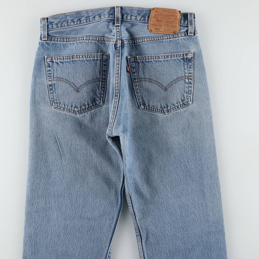 2000'S Levi's Straight Denim Pants, Made in USA, Men's Size W32 (approx.) cotton blue type Vintage Second Hand