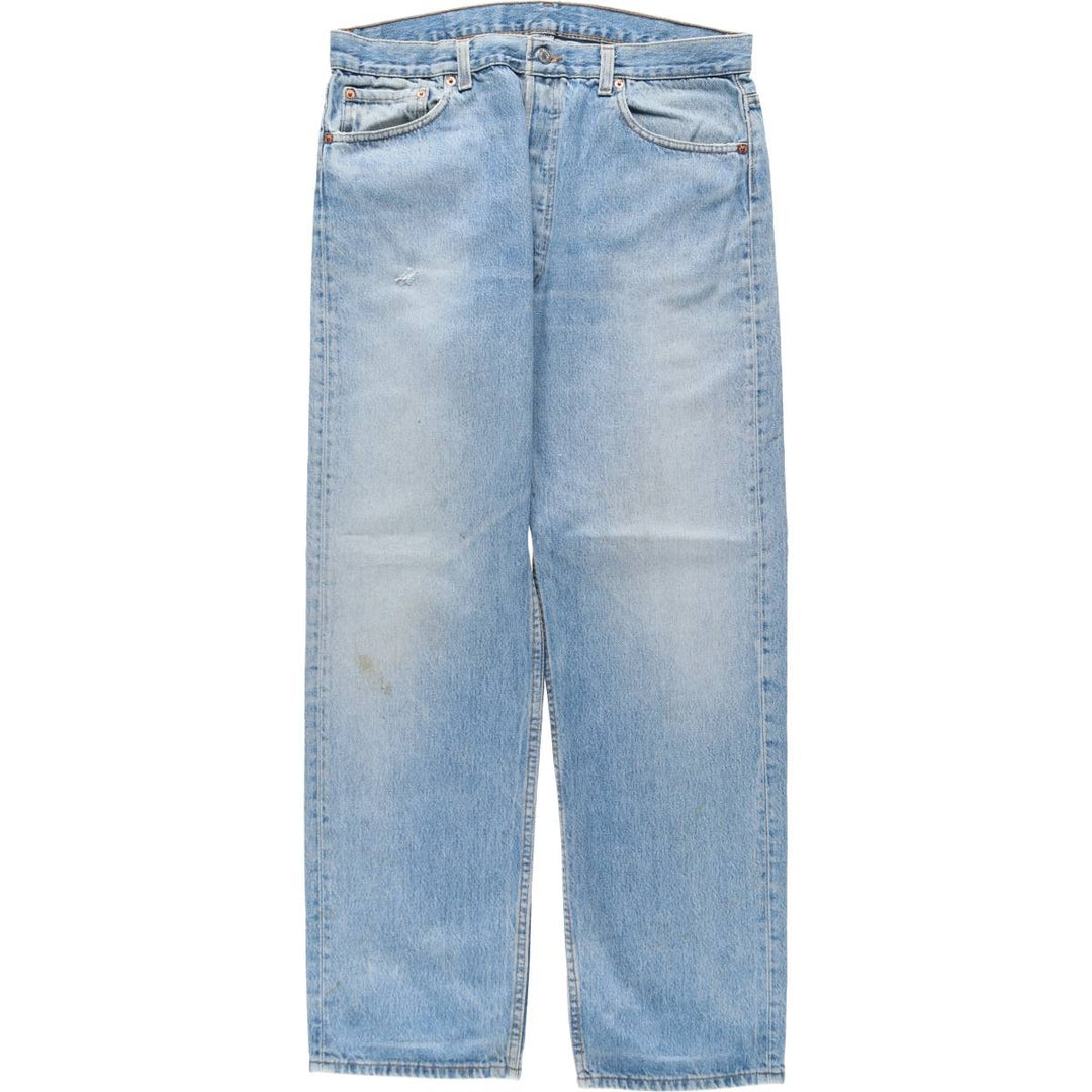 1990'S Levi's 501 0190 Straight Denim Pants, Made in USA, Men's Size W34 (approx.), Vintage cotton blue type Vintage Second Hand