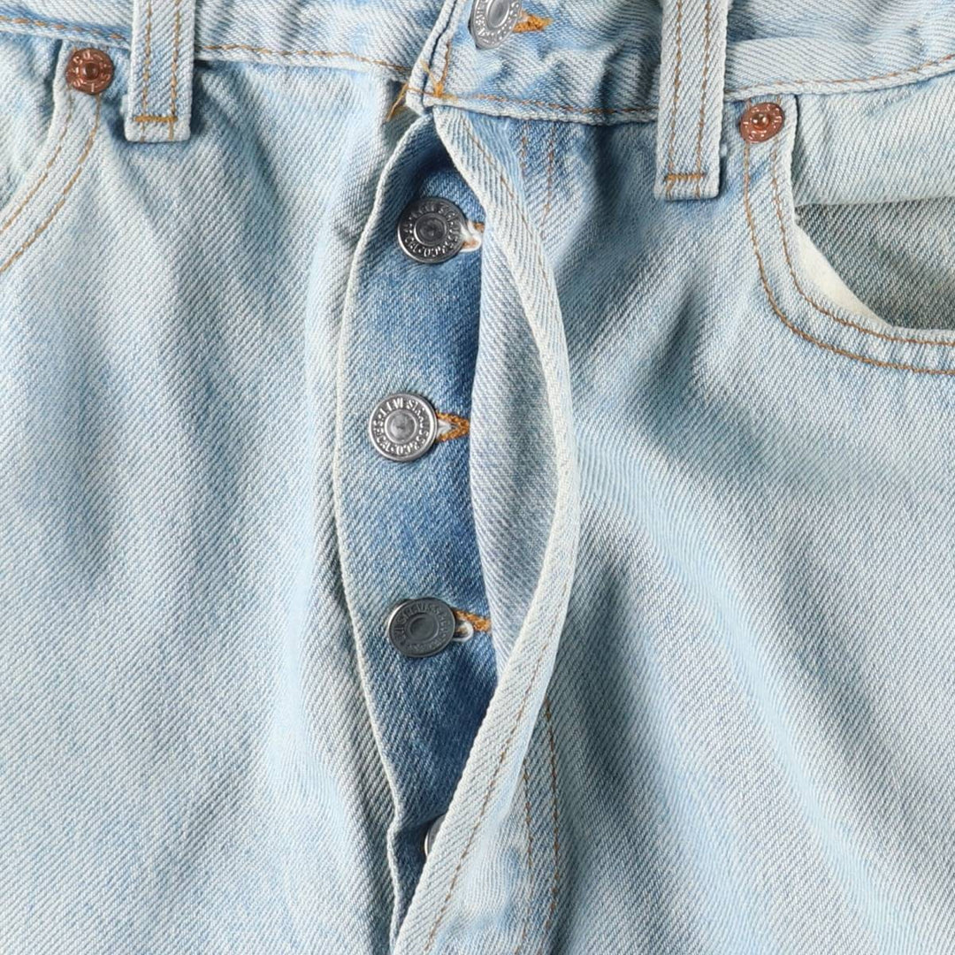 1990'S Levi's 501-0134 Straight Denim Pants, Made in USA, Men's Size W33 (approx.), Vintage cotton Blue type light blue Vintage Second Hand