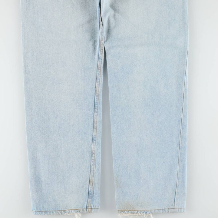 1990'S Levi's 501-0134 Straight Denim Pants, Made in USA, Men's Size W33 (approx.), Vintage cotton Blue type light blue Vintage Second Hand