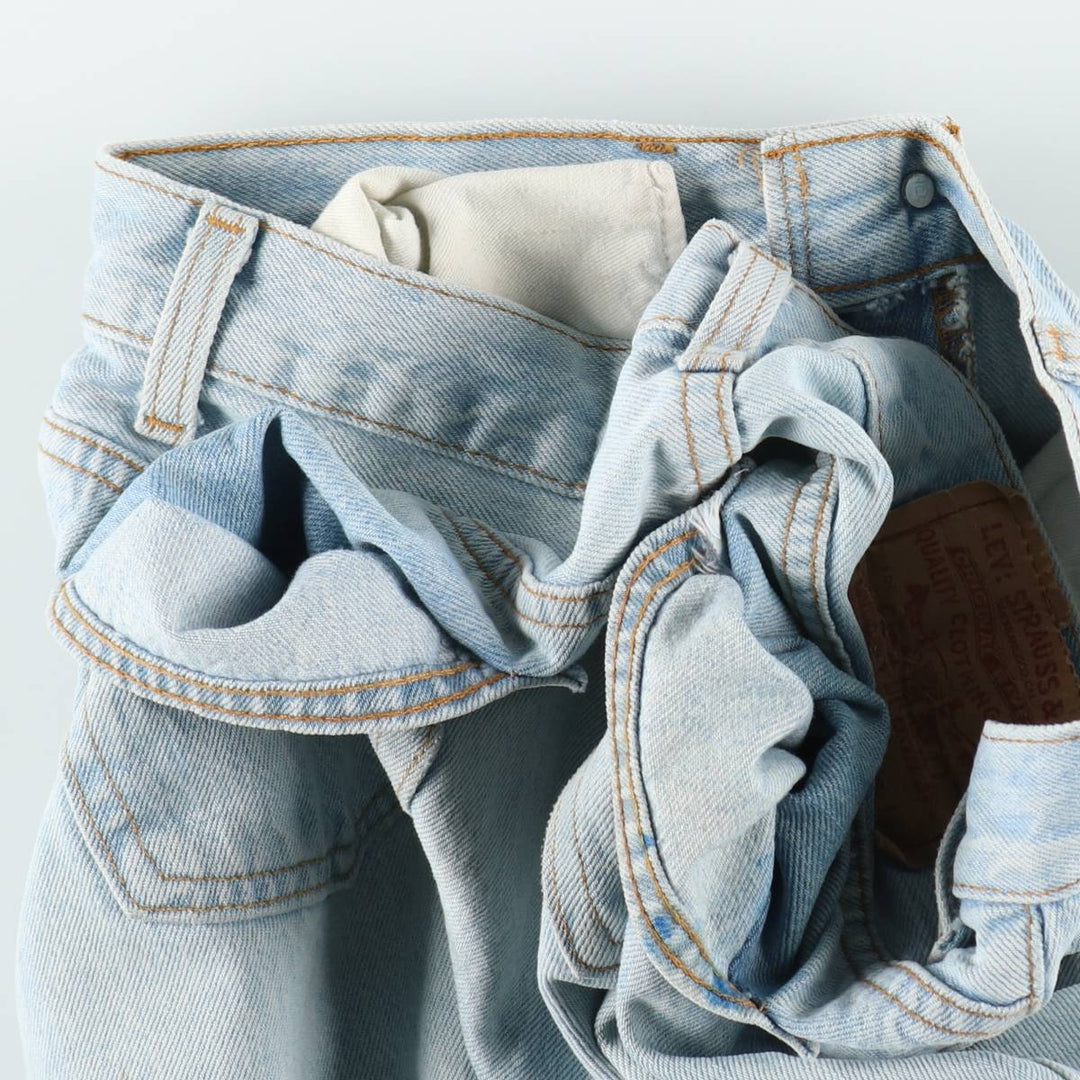 1990'S Levi's 501-0134 Straight Denim Pants, Made in USA, Men's Size W33 (approx.), Vintage cotton Blue type light blue Vintage Second Hand