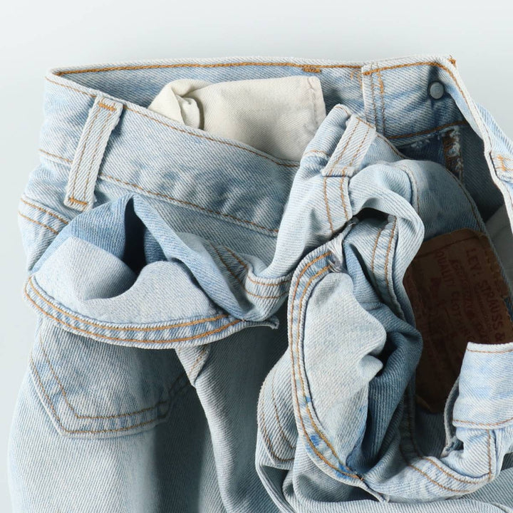 1990'S Levi's 501-0134 Straight Denim Pants, Made in USA, Men's Size W33 (approx.), Vintage cotton Blue type light blue Vintage Second Hand