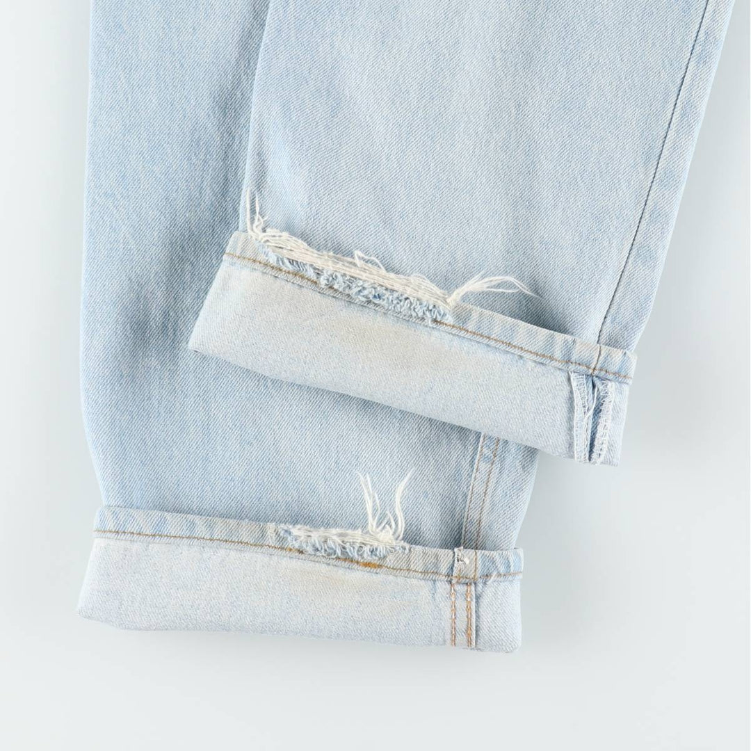 1990'S Levi's 501-0134 Straight Denim Pants, Made in USA, Men's Size W33 (approx.), Vintage cotton Blue type light blue Vintage Second Hand