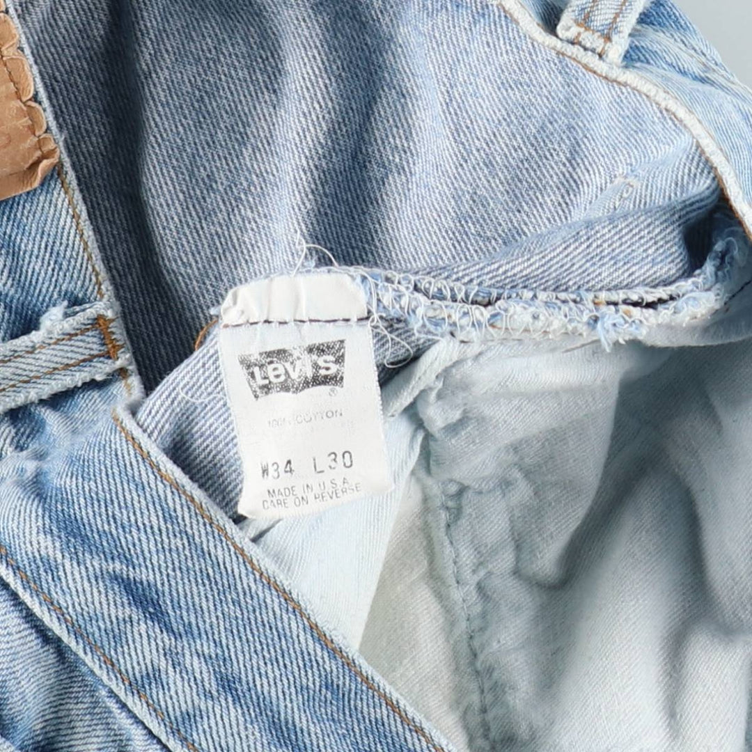 90'S Levi's 501-0190 Straight Denim Pants Made in USA Men's W32 Vintage cotton blue type Vintage Second Hand