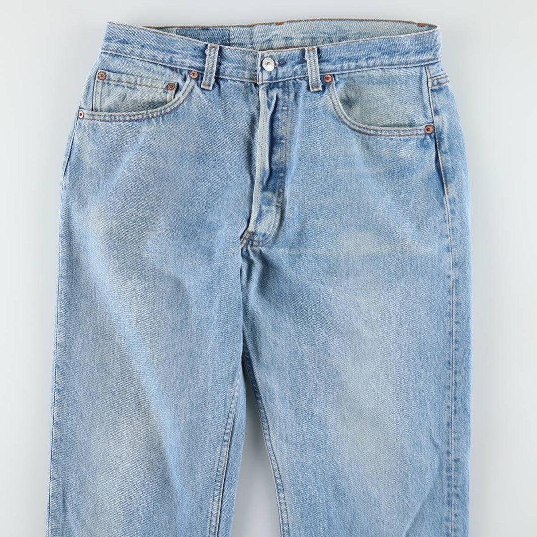 90'S Levi's 501-0190 Straight Denim Pants Made in USA Men's W32 Vintage cotton blue type Vintage Second Hand