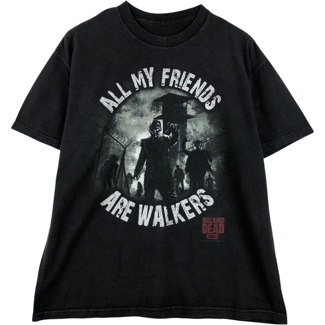 THE WALKING DEAD The Walking Dead Movie T-shirt Men's XL size unclear black type Vintage Second Hand