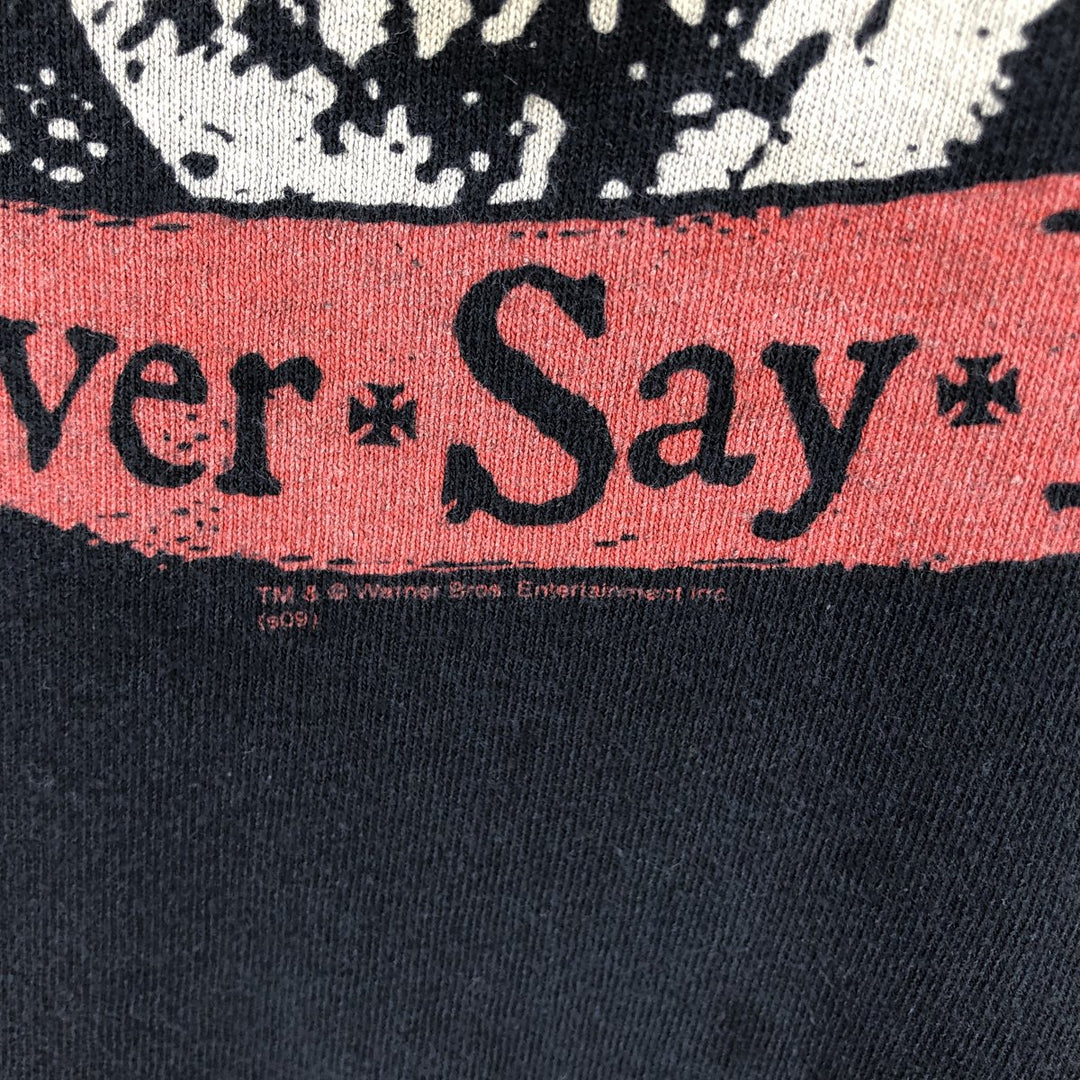 THE GOONIES Skull Pattern Movie T-Shirt (Men's XXL equivalent) unclear black type Vintage Second Hand