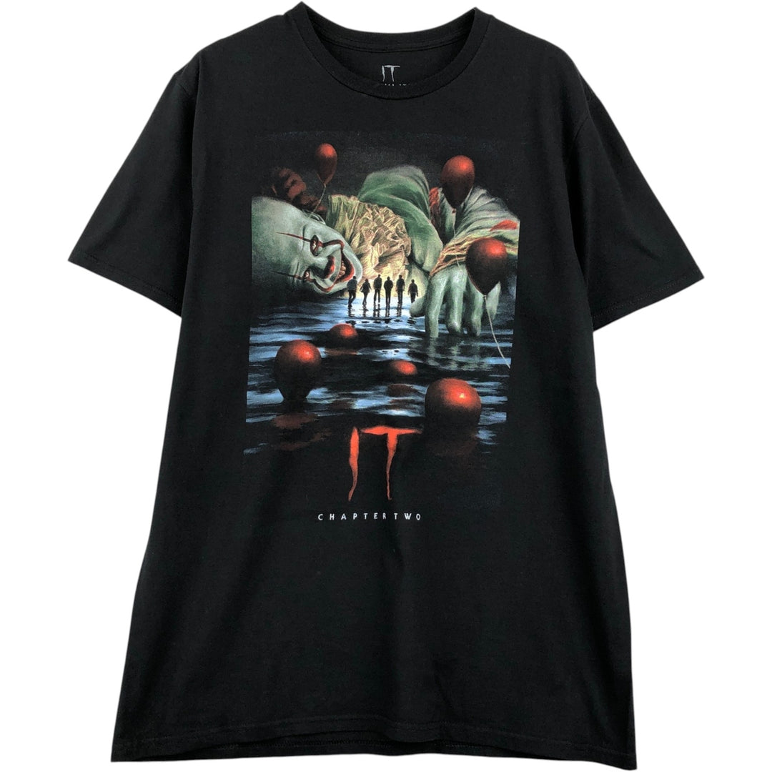 IT Movie T-shirt Men's M size cotton black type Vintage Second Hand