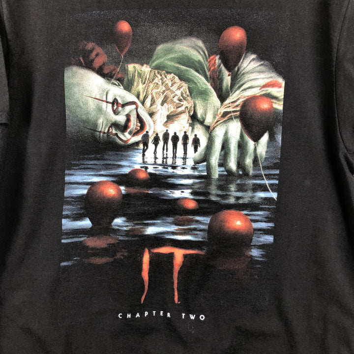 IT Movie T-shirt Men's M size cotton black type Vintage Second Hand