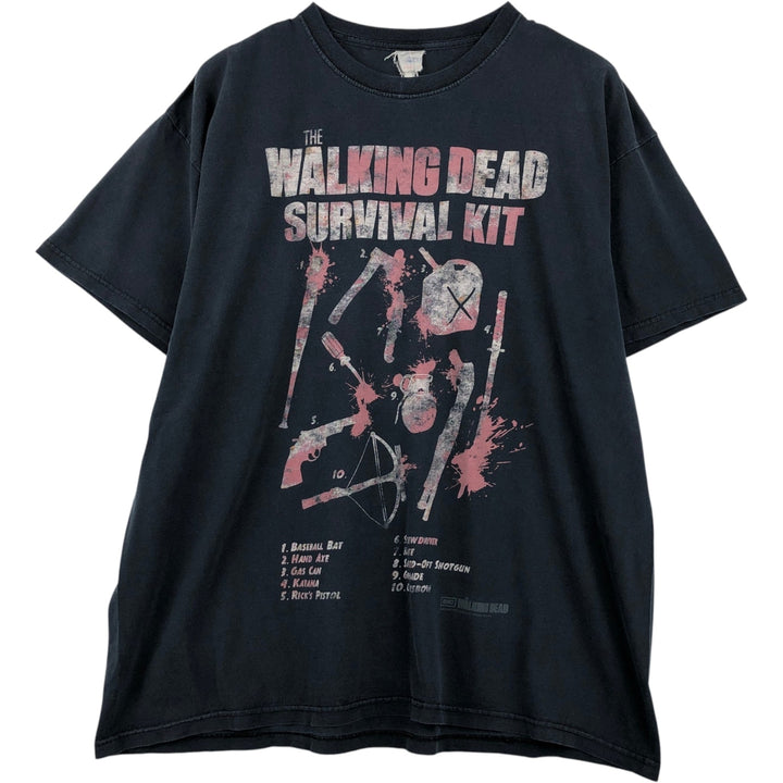 THE WALKING DEAD The Walking Dead Movie T-shirt Men's XL size unclear black type Vintage Second Hand