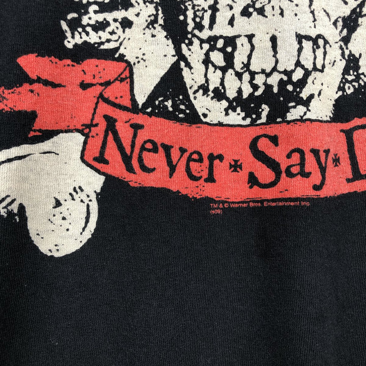 THE GOONIES (The Goonies) Skull Pattern Movie T-Shirt - Men's XL (approx.) cotton black type Vintage Second Hand