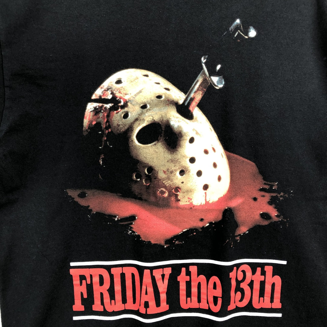 FRIDAY THE 13TH Movie T-shirt (Men's size L) cotton black type Vintage Second Hand